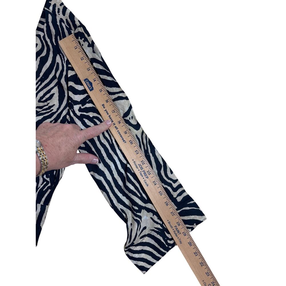 Soft Surroundings Zebra Print Open-Front Kimono C… - image 6